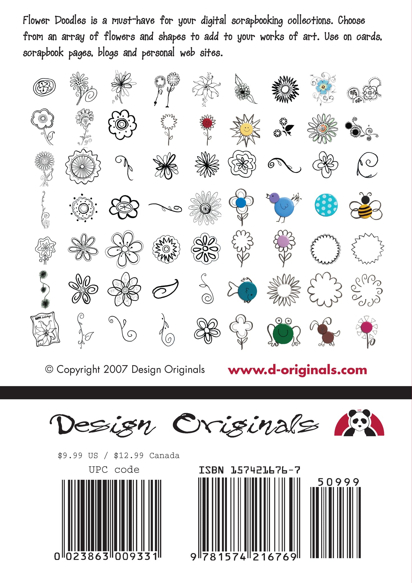 Flower Doodles: Digi Scrappin' CD - Fox Chapel Publishing Co.