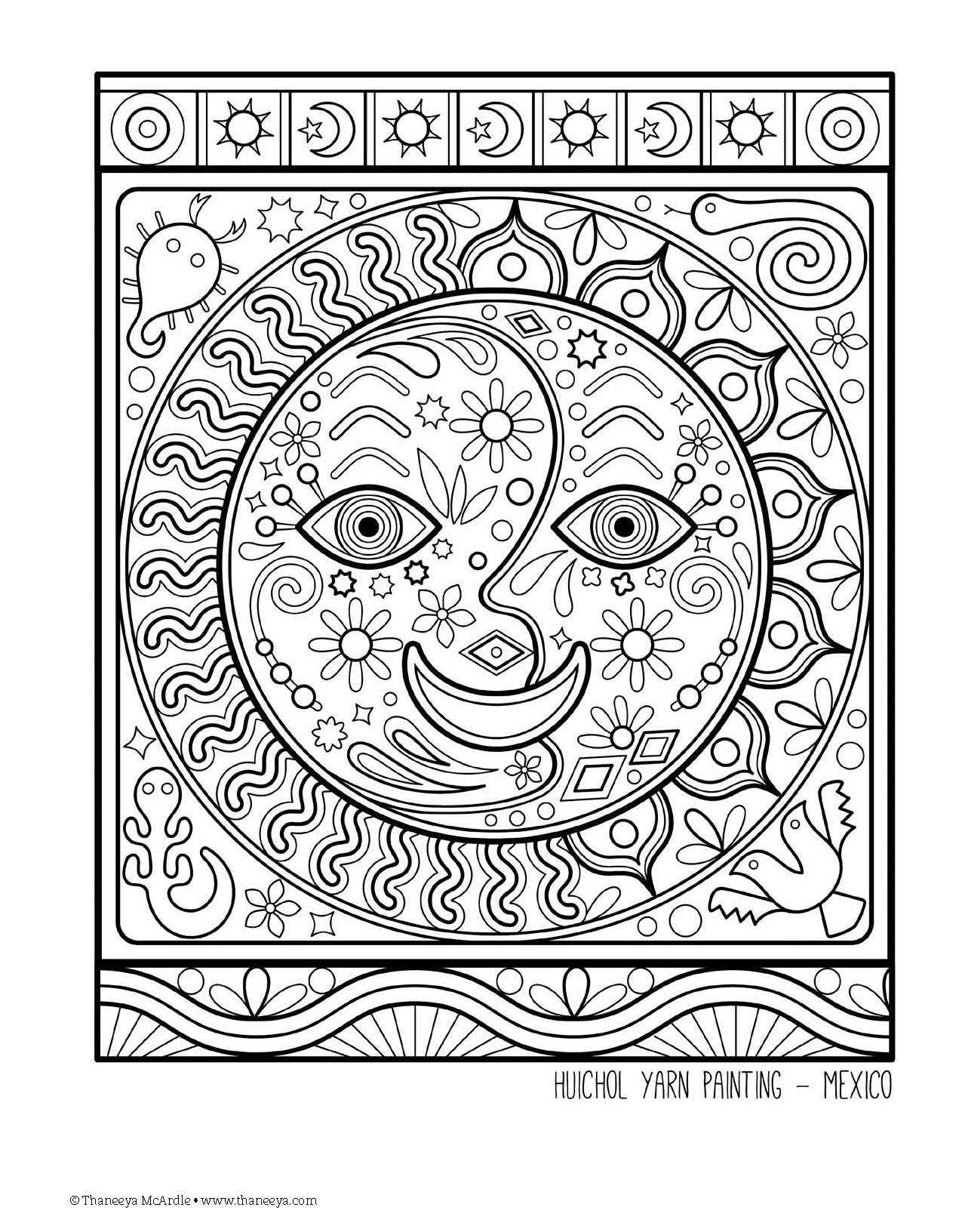 Folk Art Coloring Book - Fox Chapel Publishing Co.