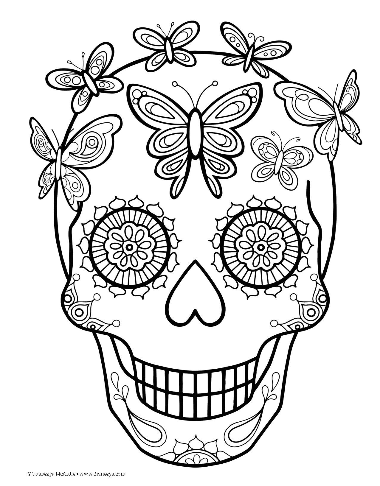 Day of the Dead Coloring Book