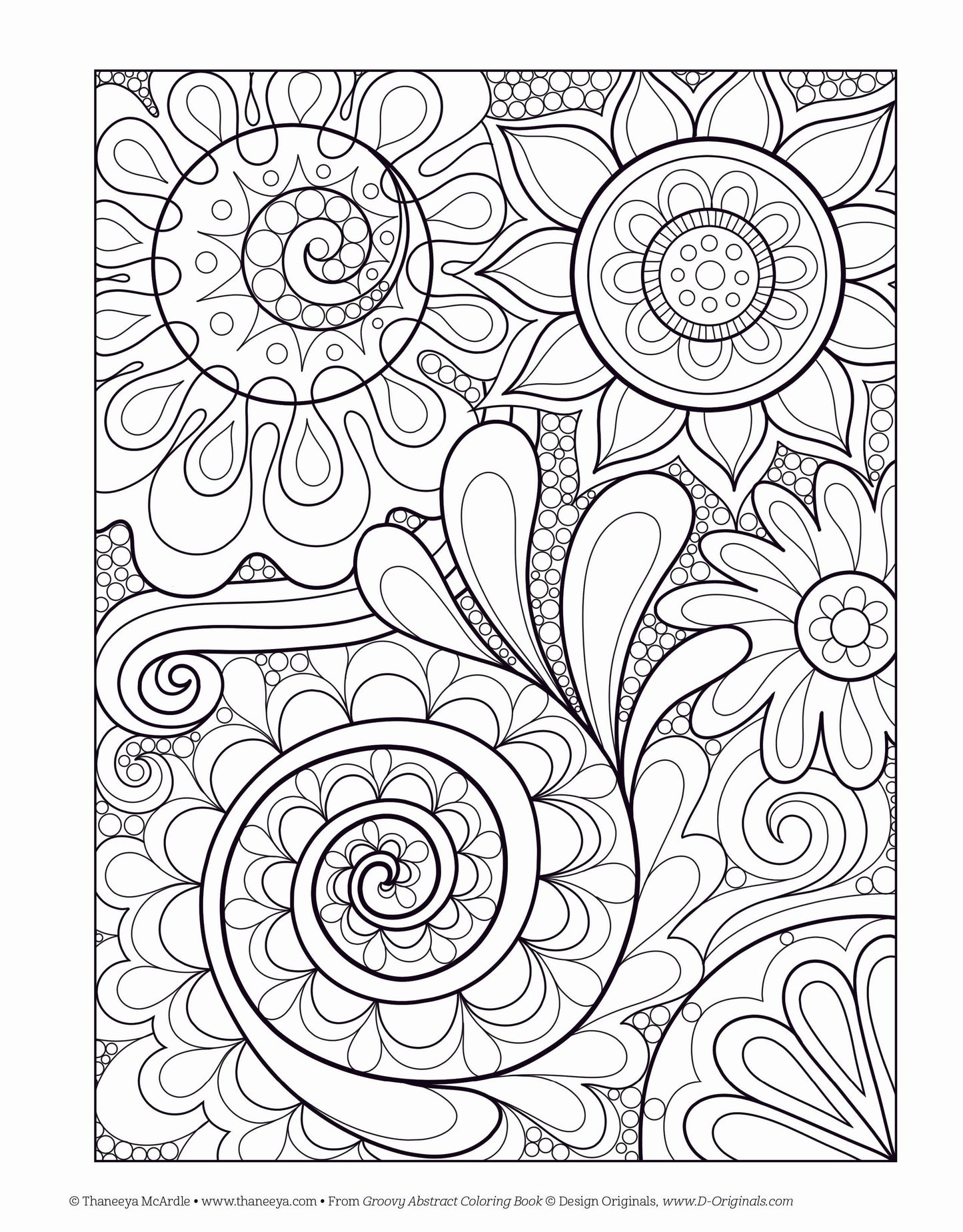 Groovy Abstract Coloring Book - Fox Chapel Publishing Co.