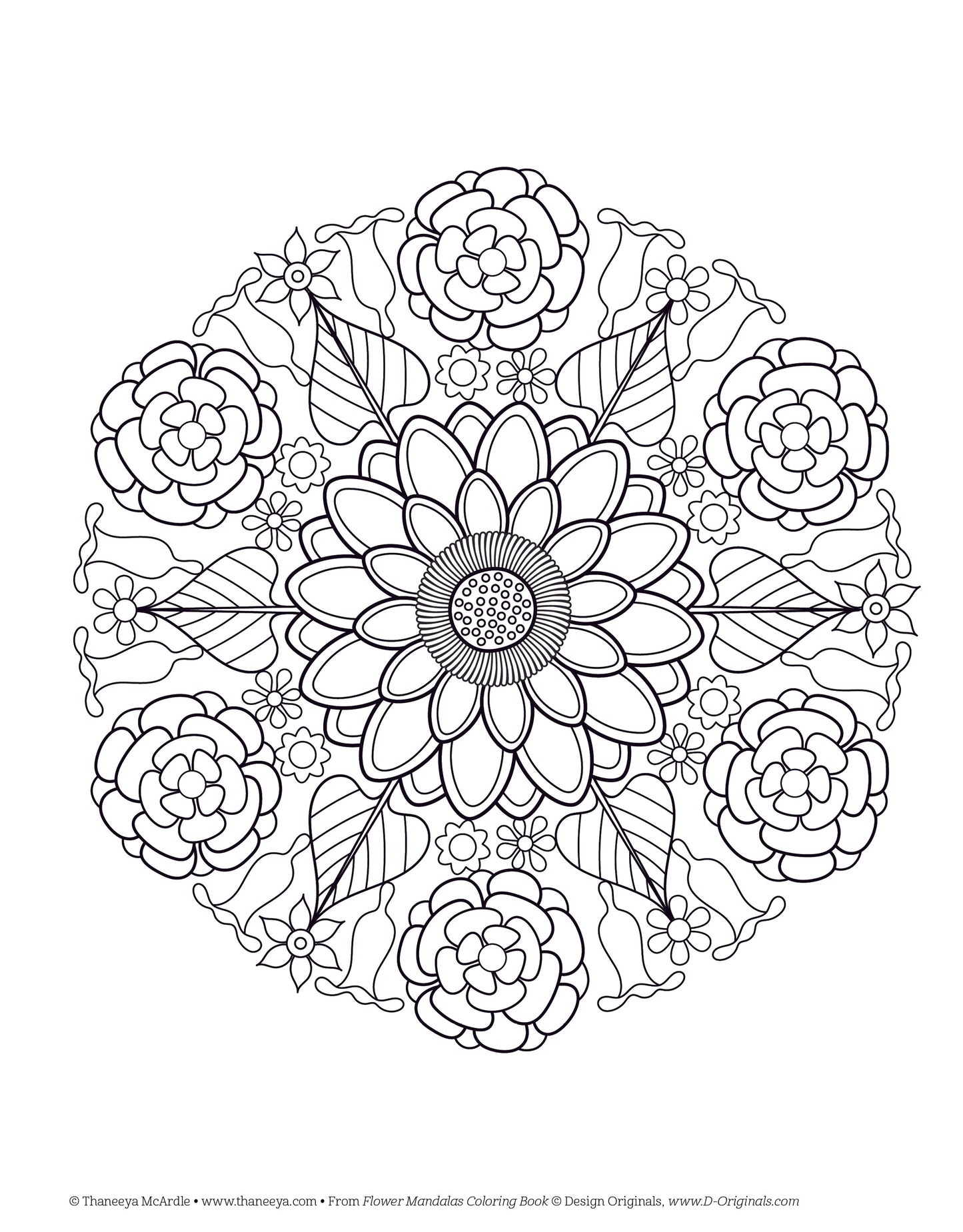 Flower Mandalas Coloring Book - Fox Chapel Publishing Co.