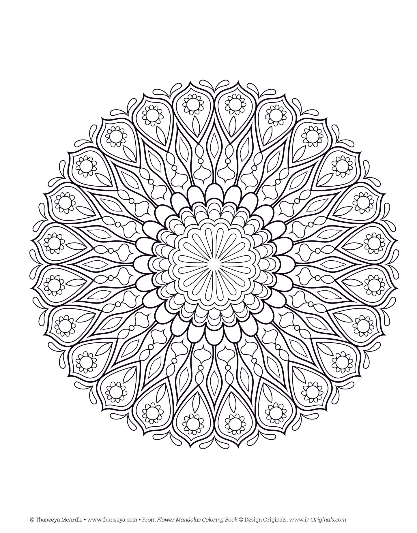 Flower Mandalas Coloring Book - Fox Chapel Publishing Co.