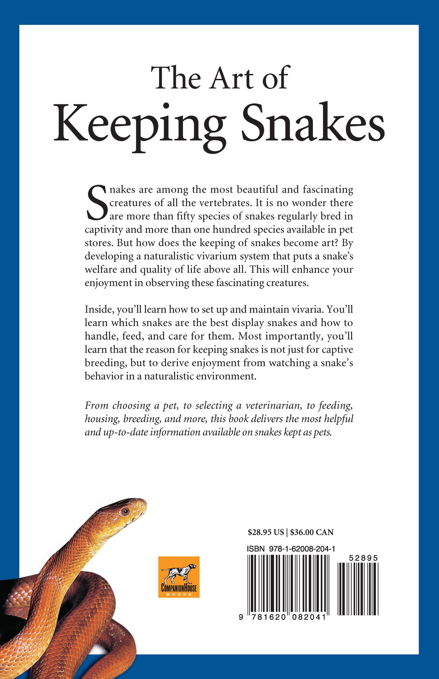 The Art of Keeping Snakes - Fox Chapel Publishing Co.