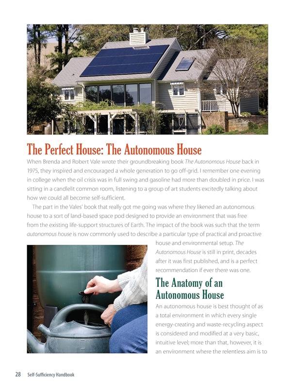 Self-Sufficiency Handbook - Fox Chapel Publishing Co.