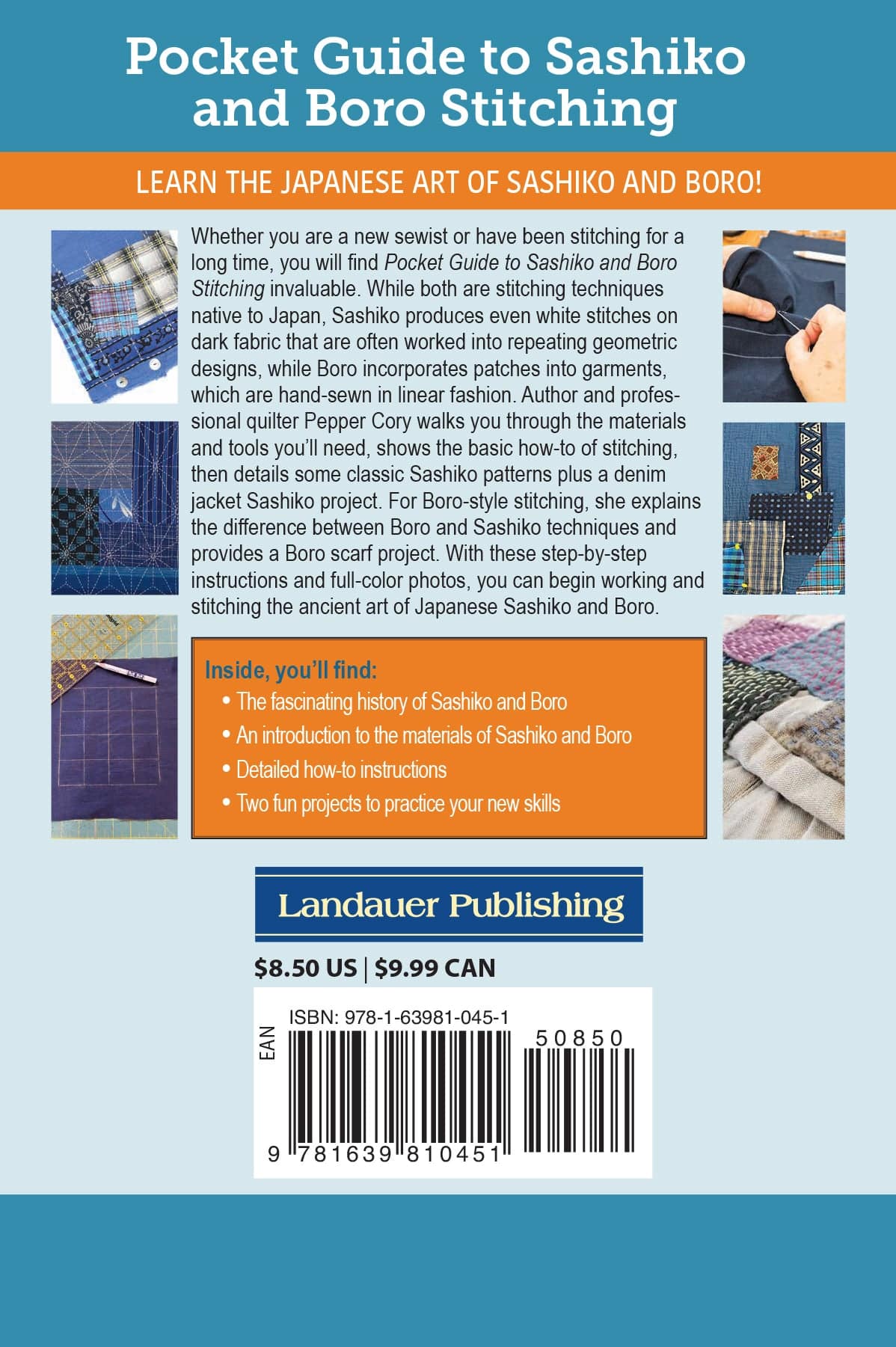 Pocket Guide to Sashiko and Boro Stitching - Fox Chapel Publishing Co.