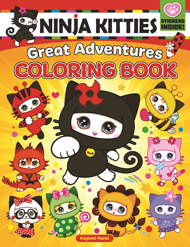 Ninja Kitties Great Adventures Coloring Book - Fox Chapel Publishing Co.