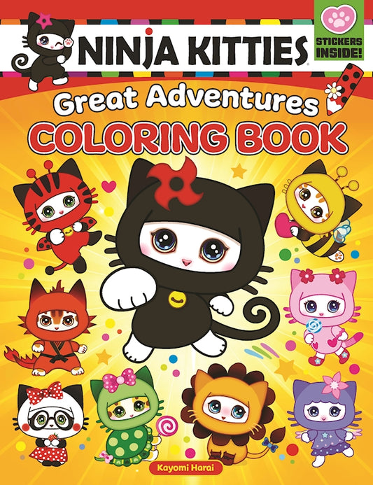 Ninja Kitties Great Adventures Coloring Book - Fox Chapel Publishing Co.