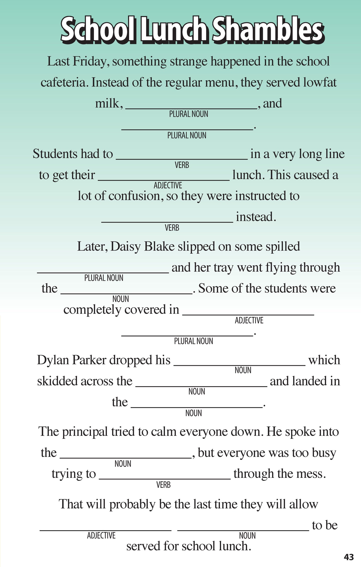 Super Funny Fill-Ins for Kids - Fox Chapel Publishing Co.