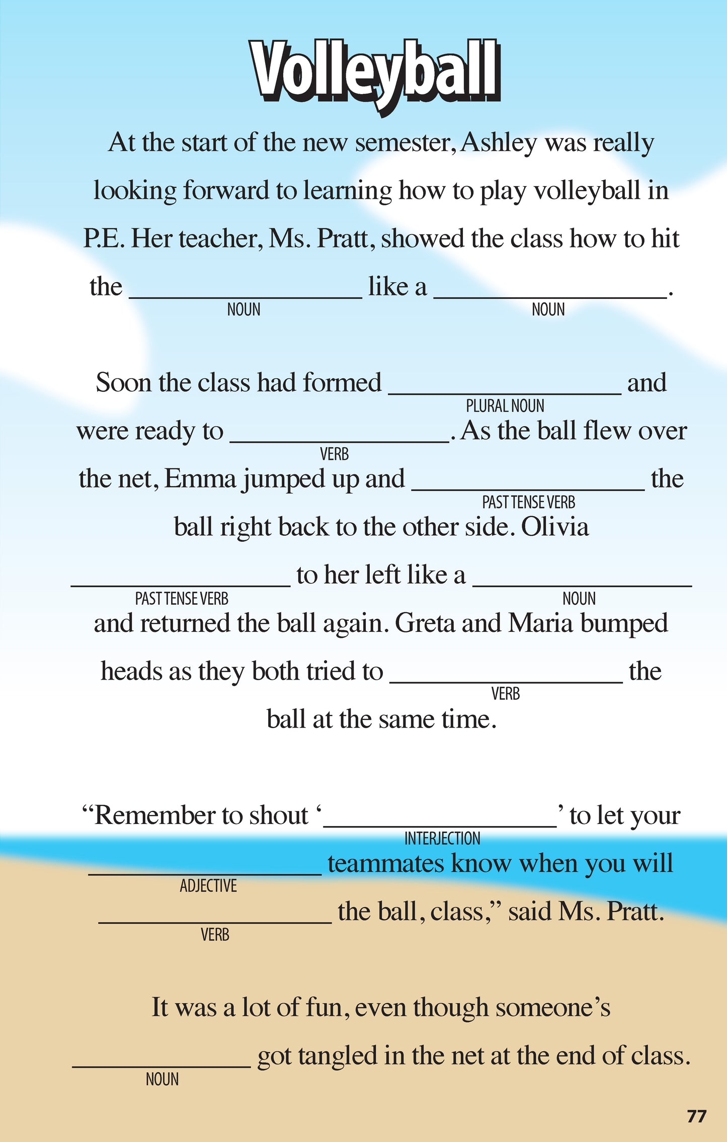 Sports Funny Fill-Ins for Kids - Fox Chapel Publishing Co.