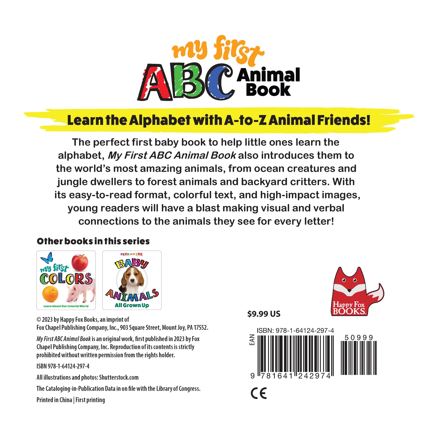 My First ABC Animal Book - Fox Chapel Publishing Co.