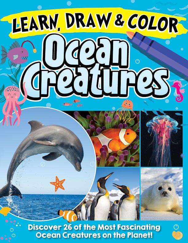 Learn, Draw & Color Ocean Creatures - Fox Chapel Publishing Co.