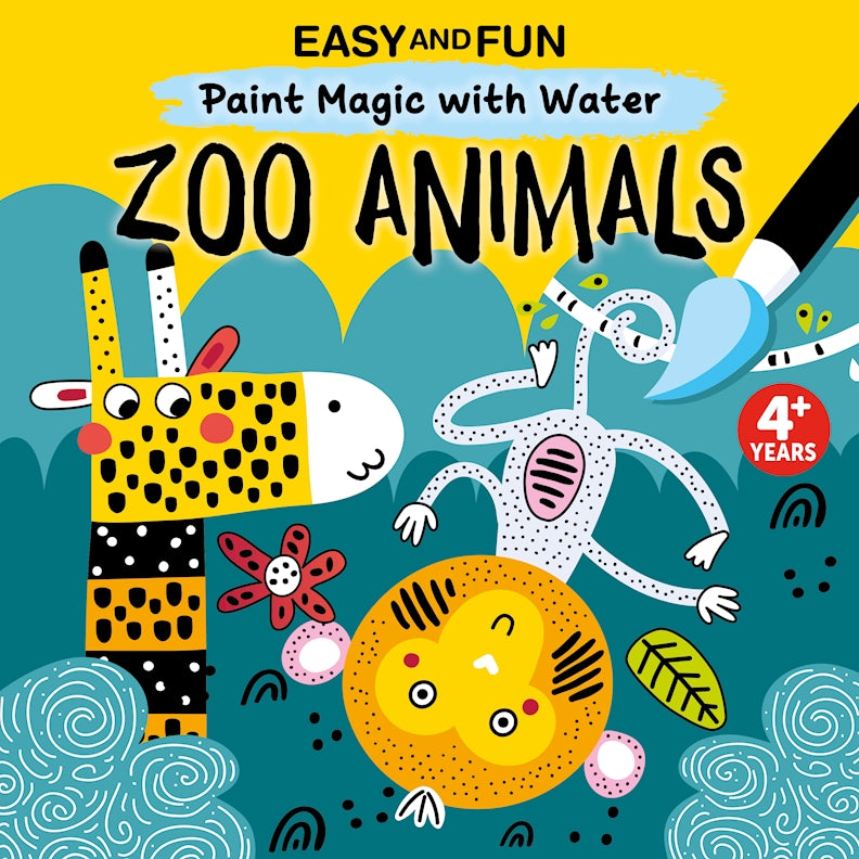 Easy and Fun Paint Magic with Water: Zoo Animals - Fox Chapel Publishing Co.