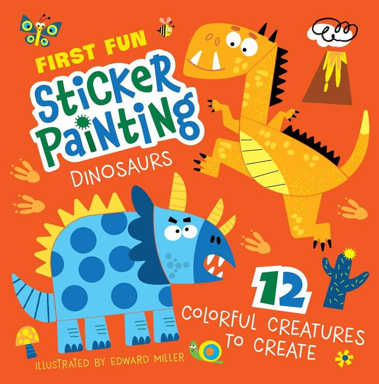 First Fun Sticker Painting: Dinosaurs