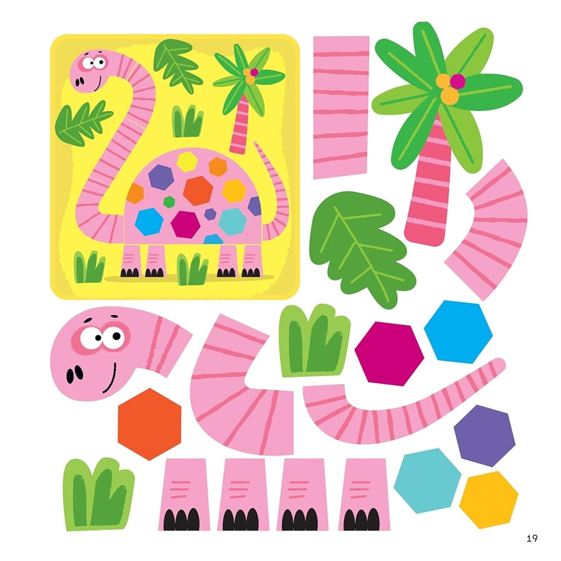 First Fun Sticker Painting: Dinosaurs