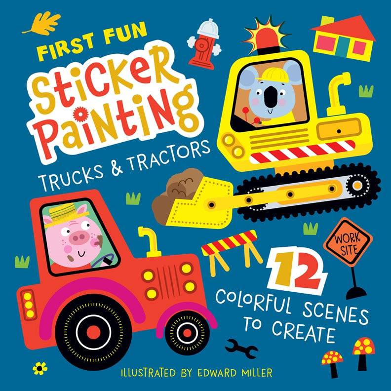 First Fun Sticker Painting: Trucks & Tractors