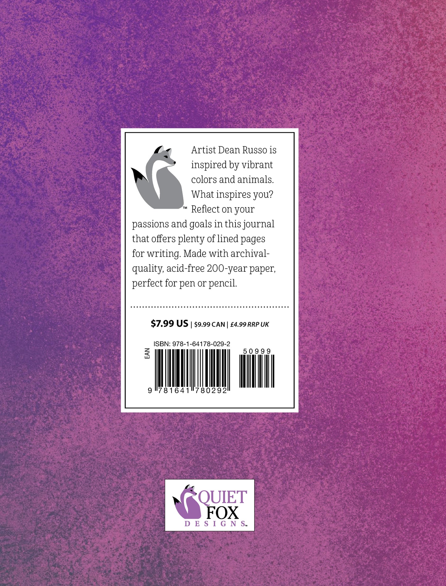 Dean Russo Tilted Head Cat Journal - Fox Chapel Publishing Co.