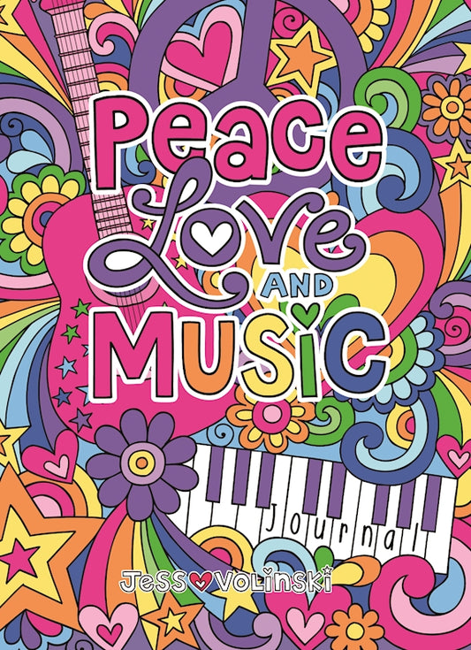Notebook Doodles Peace Love and Music Guided Journal - Fox Chapel Publishing Co.