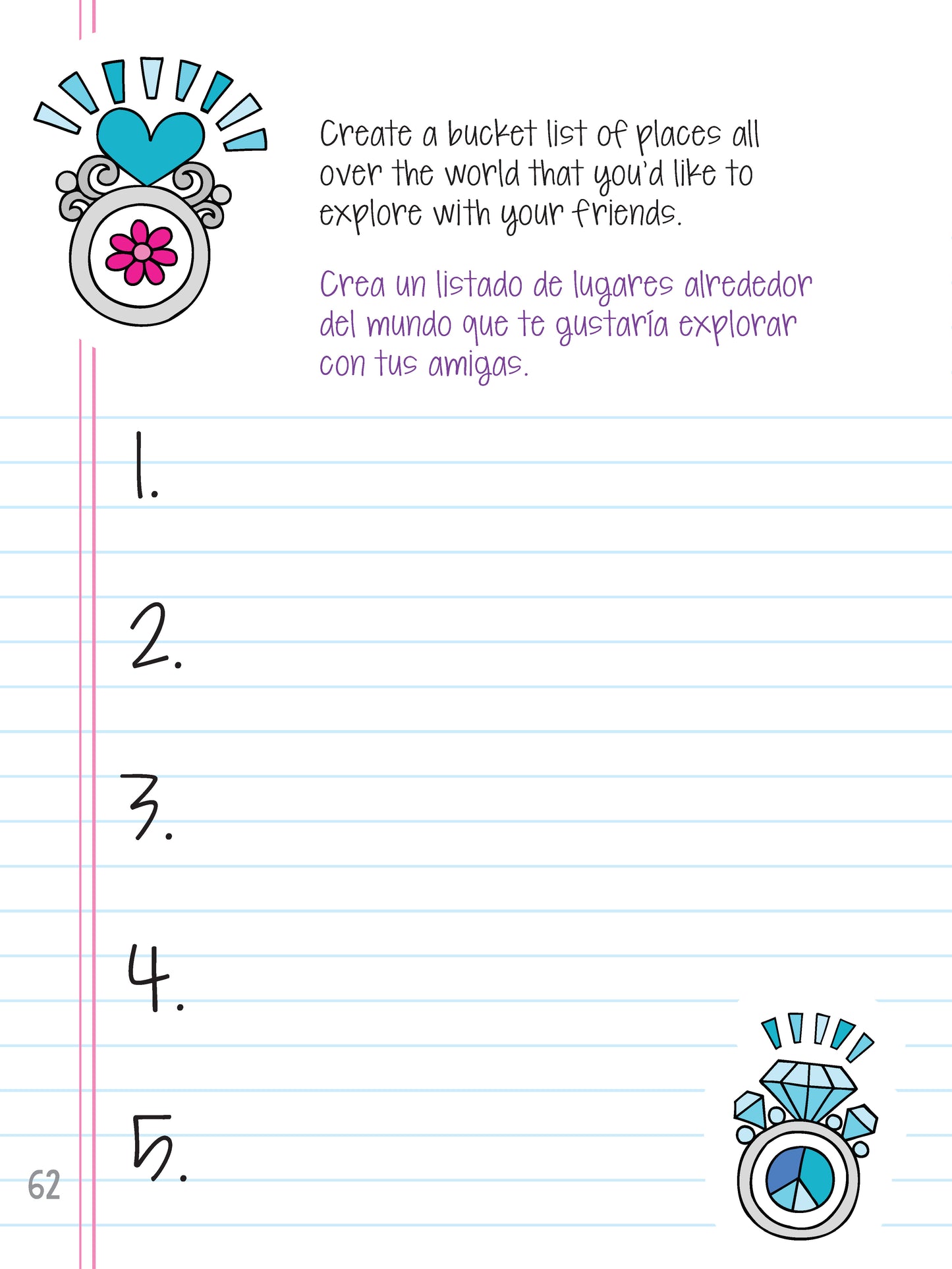 Notebook Doodles My Friendship Journal/Mi Diario de Amistad