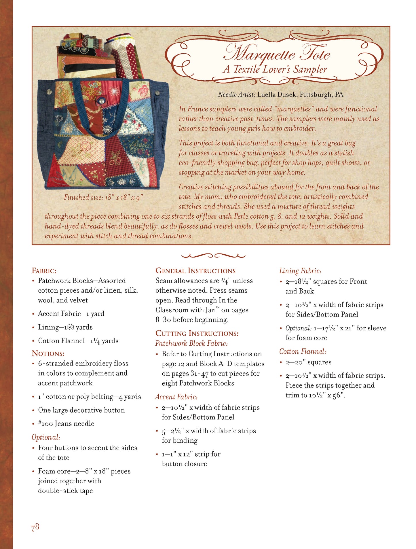 Embroidery & Patchwork Revisited - Fox Chapel Publishing Co.