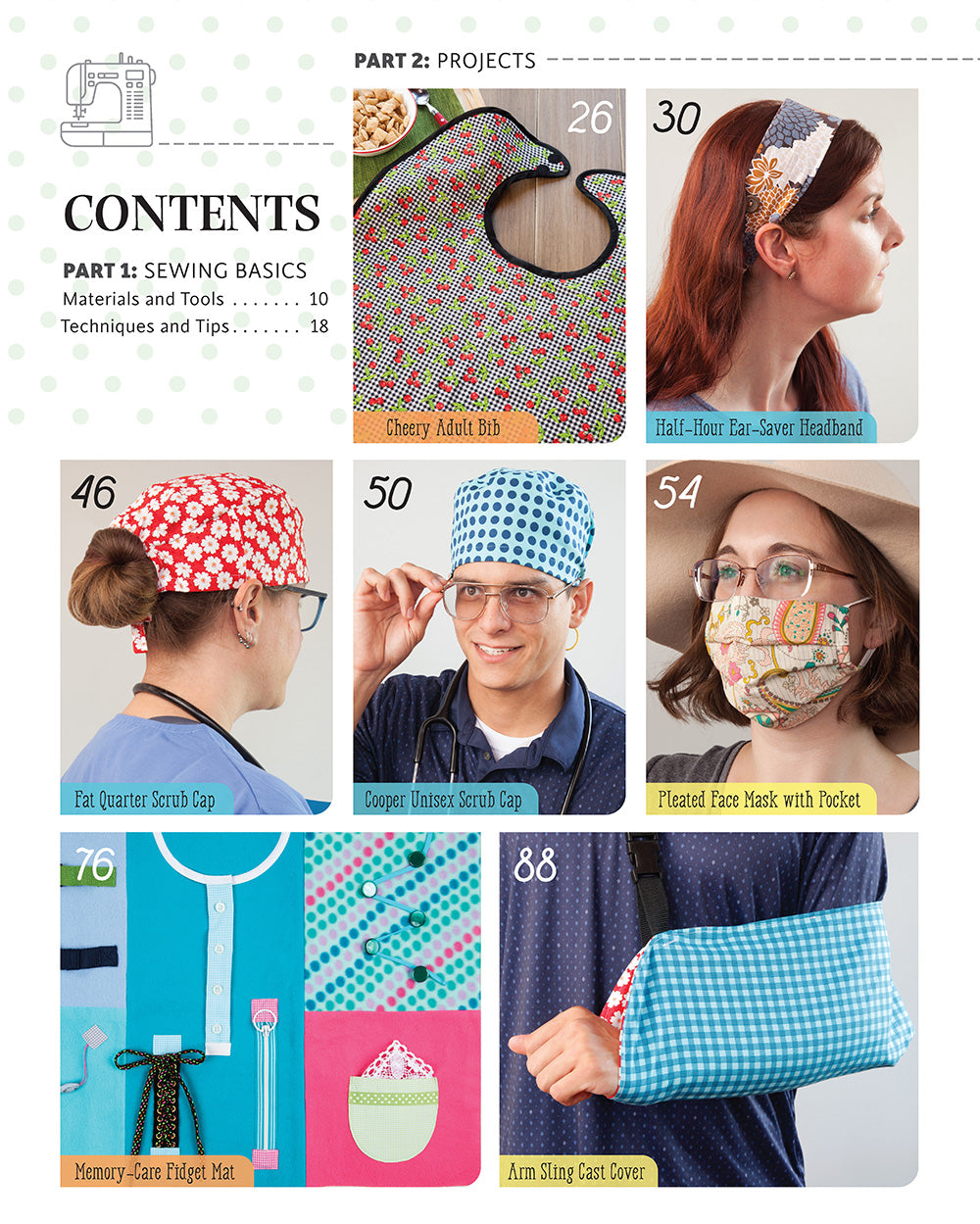 Sewing Face Masks, Scrub Caps, Arm Slings, and More