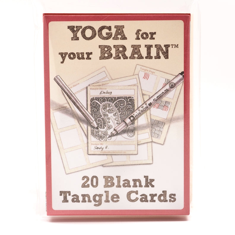 Yoga for Your Brain - 20 Blank Tangle Cards - Fox Chapel Publishing Co.
