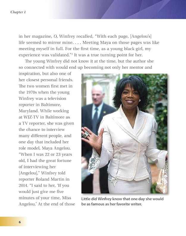 Famous Friends: Maya Angelou and Oprah Winfrey