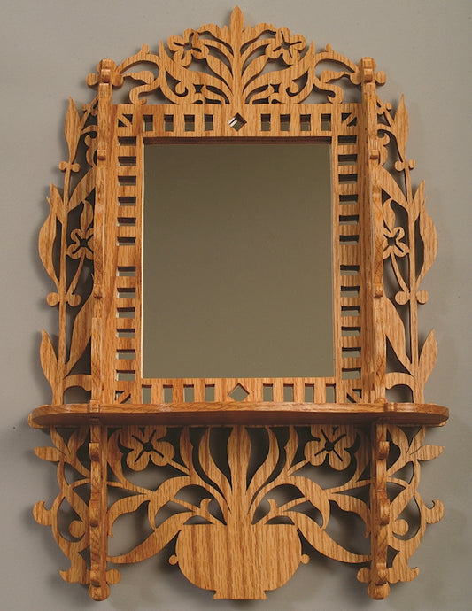 Floral Mirror with Shelf Pattern - Fox Chapel Publishing Co.