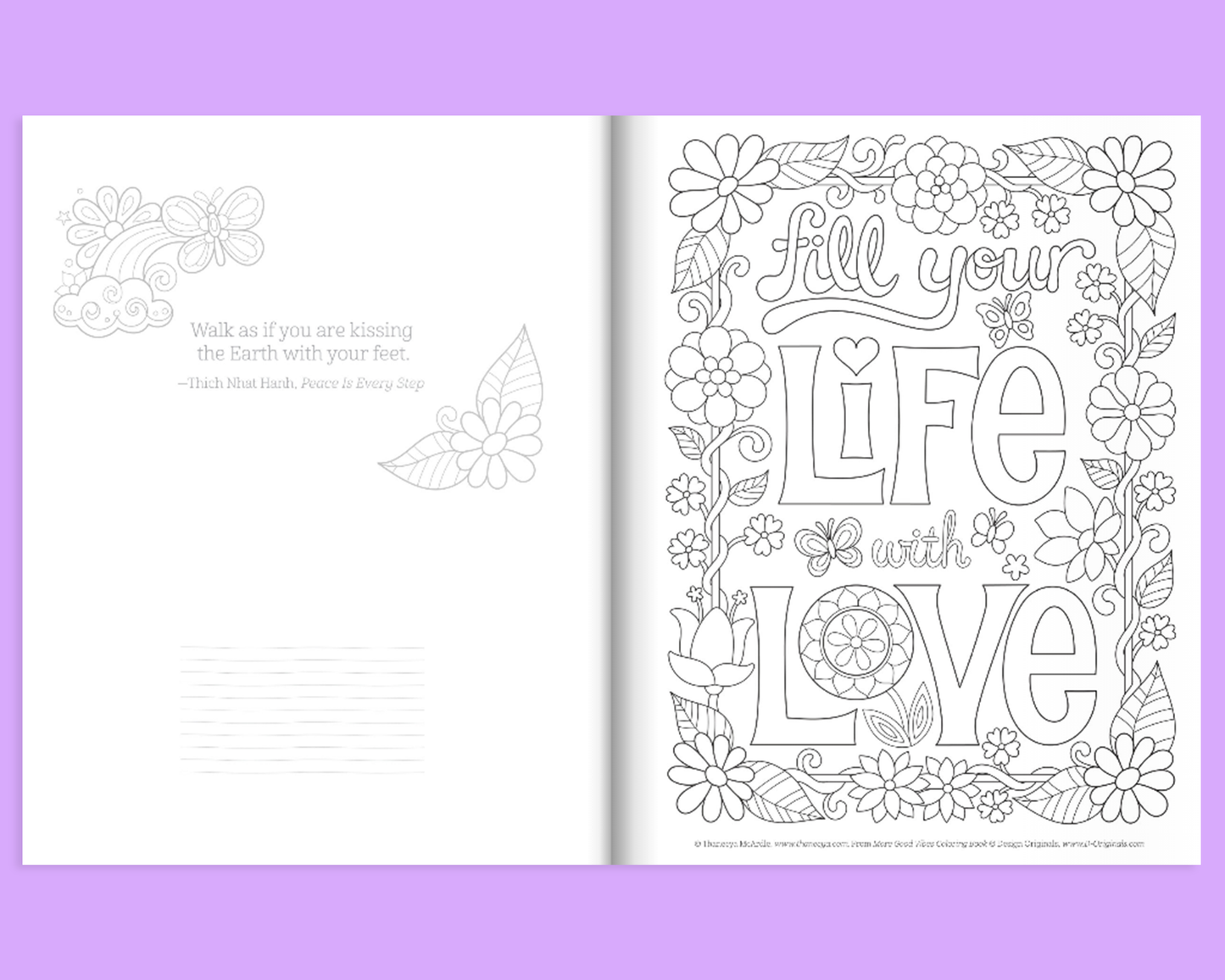 More Good Vibes Coloring Book Customized - Fox Chapel Publishing Co.