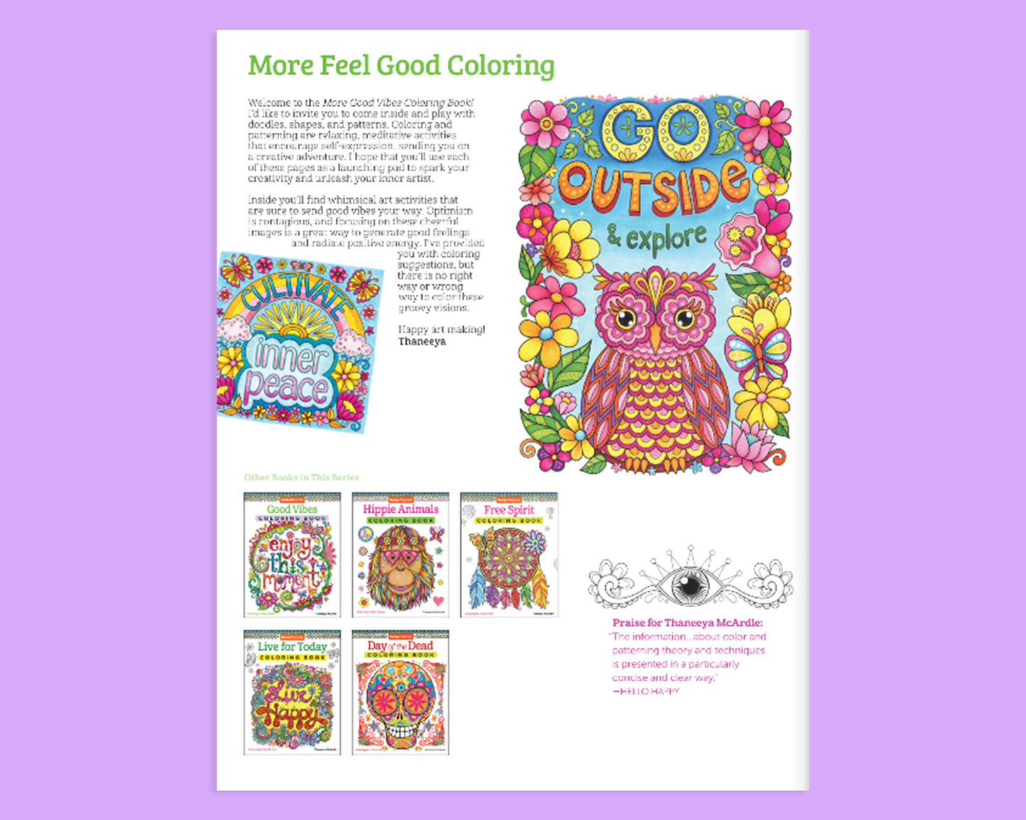 More Good Vibes Coloring Book Customized - Fox Chapel Publishing Co.