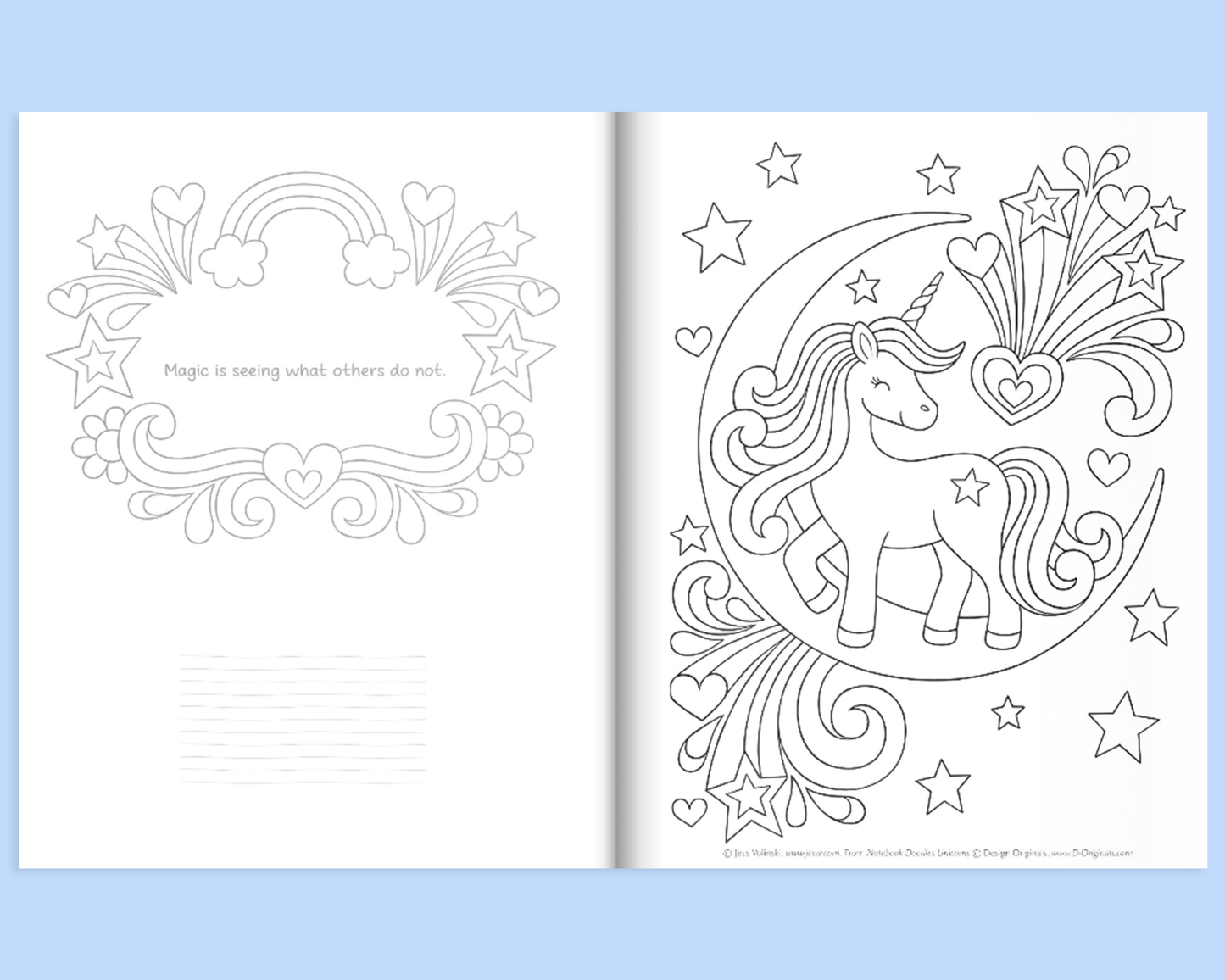 Notebook Doodles Unicorns Customized - Fox Chapel Publishing Co.