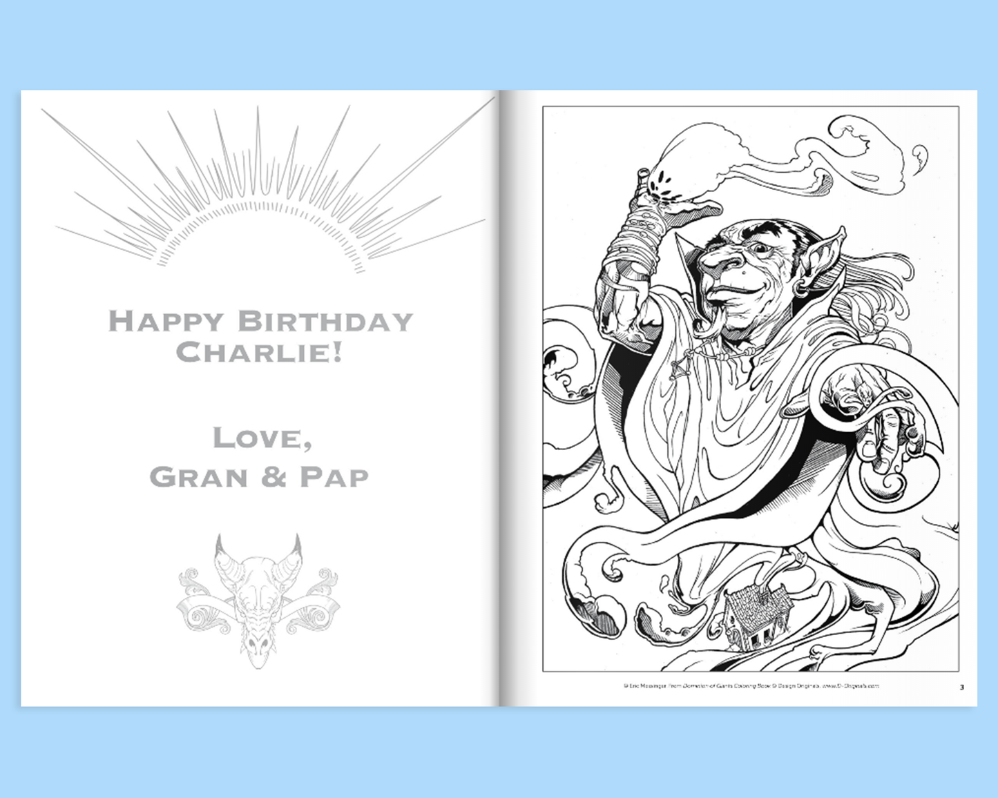 Dominion of Giants Coloring Book Customized - Fox Chapel Publishing Co.