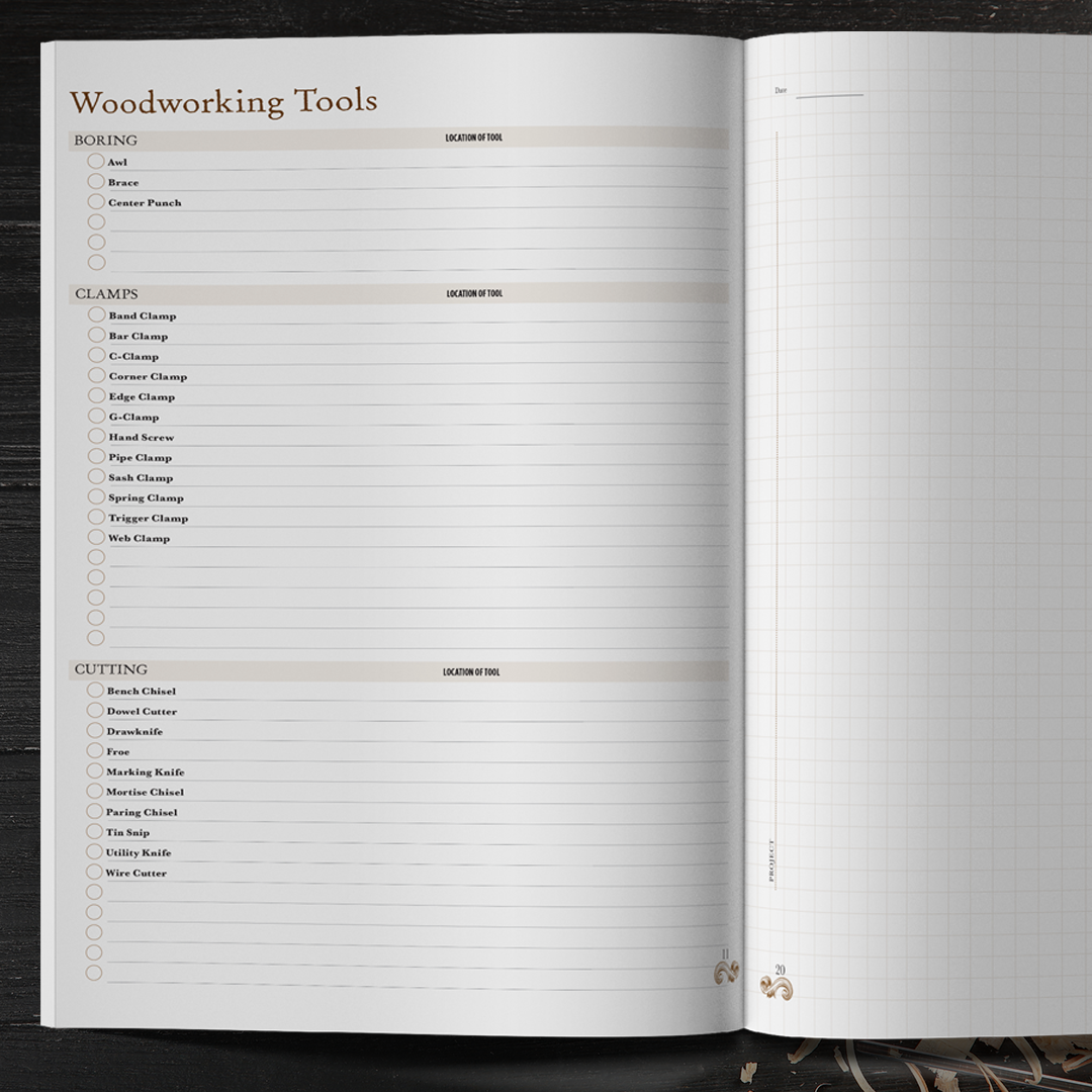 Woodworker's Shop Journal Customized - Fox Chapel Publishing Co.