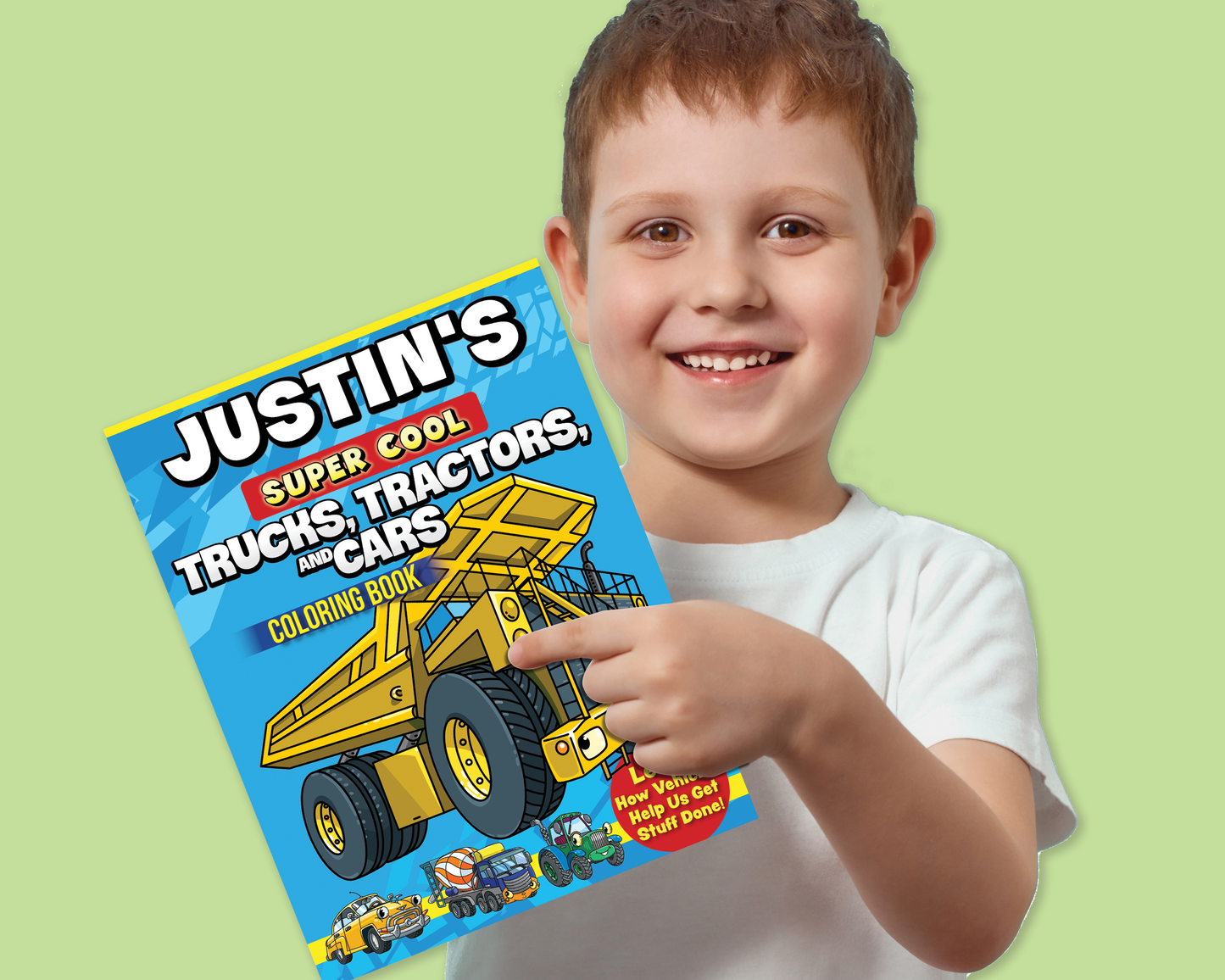 Super Cool Trucks, Tractors. and Cars Coloring Book Customized - Fox Chapel Publishing Co.