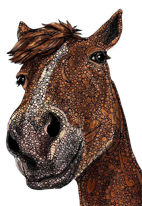 Hank the Horse, 24x36 Coloring Poster - Fox Chapel Publishing Co.