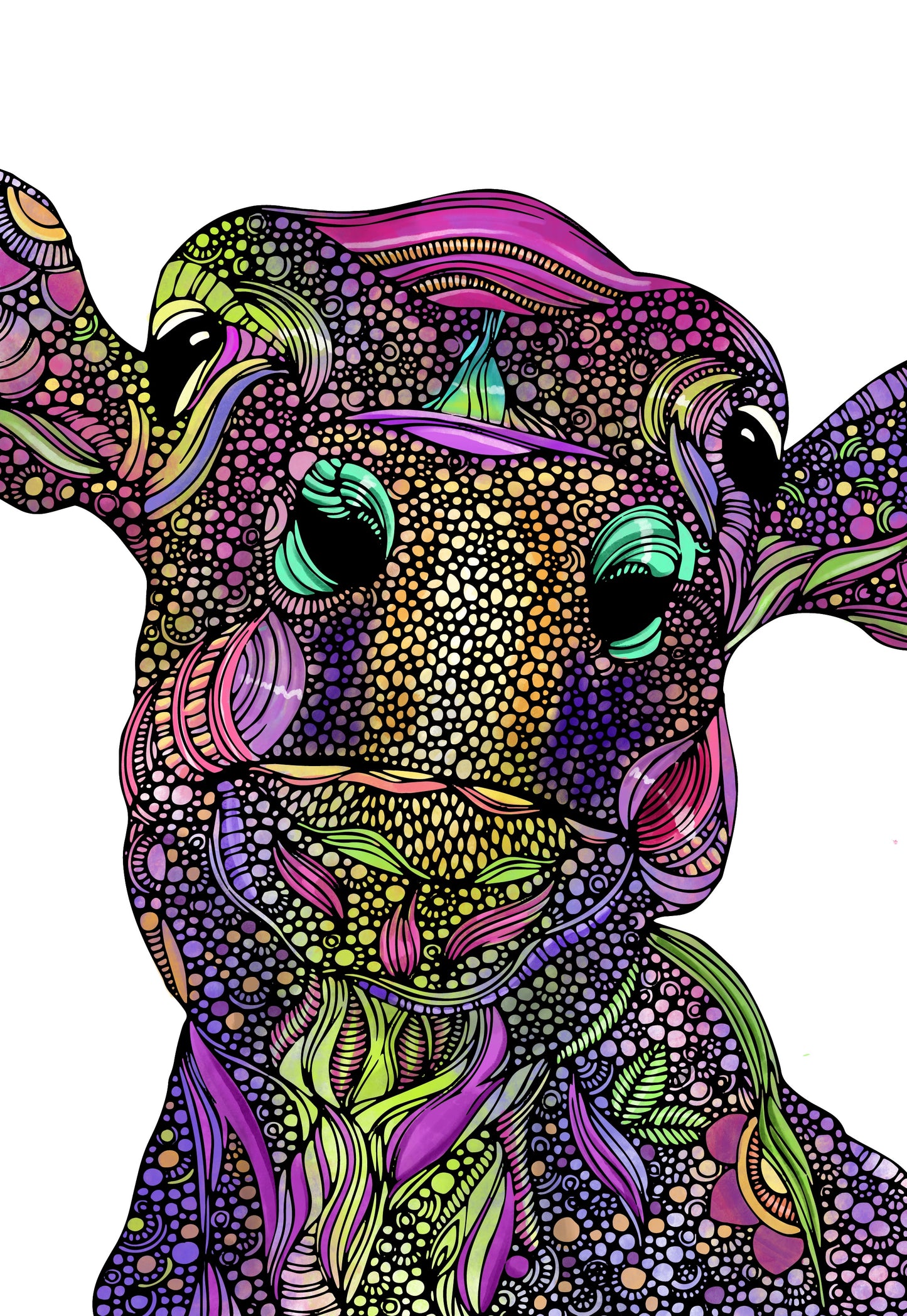 Set of 3, 24x36 Adult Coloring Posters: Cow, Dog & Horse – 25% Savings When Purchased as a Set - Fox Chapel Publishing Co.