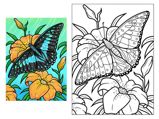 Annabella the Butterfly Coloring Poster