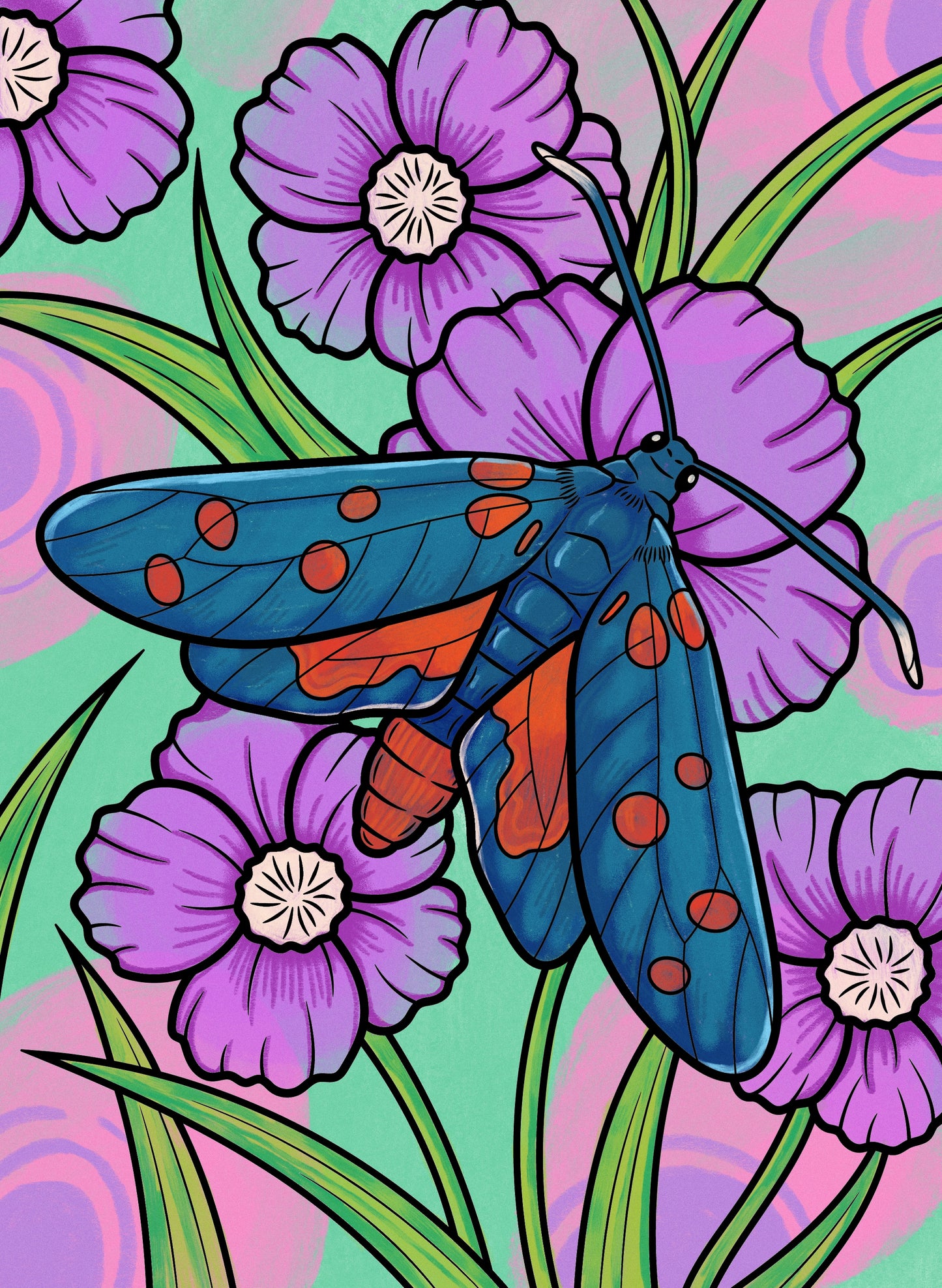 Set of 3, 18x24 Kids Coloring Posters: Butterfly, Praying Mantis & Spotted Moth – 25% Savings When Purchased as a Set - Fox Chapel Publishing Co.