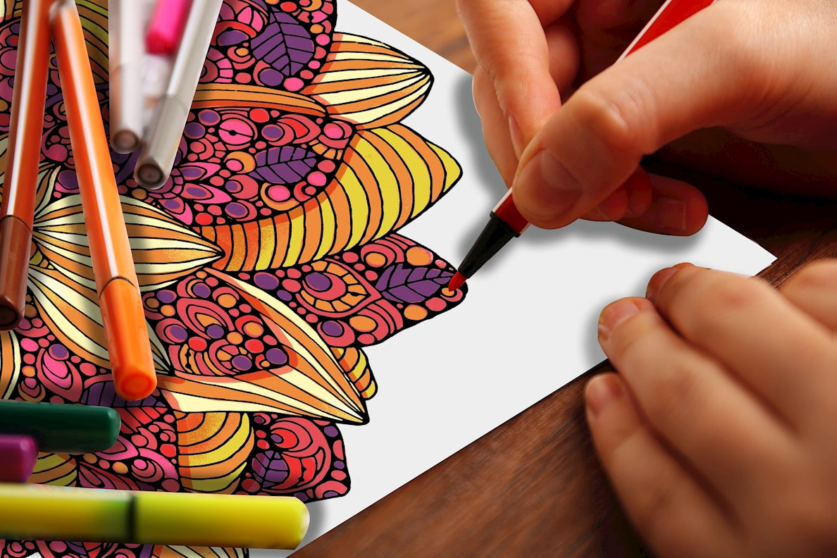Dahlia, Sweet Bouquet 24x36 Coloring Poster - Fox Chapel Publishing Co.