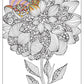 Flowers Coloring Poster 3 Pack