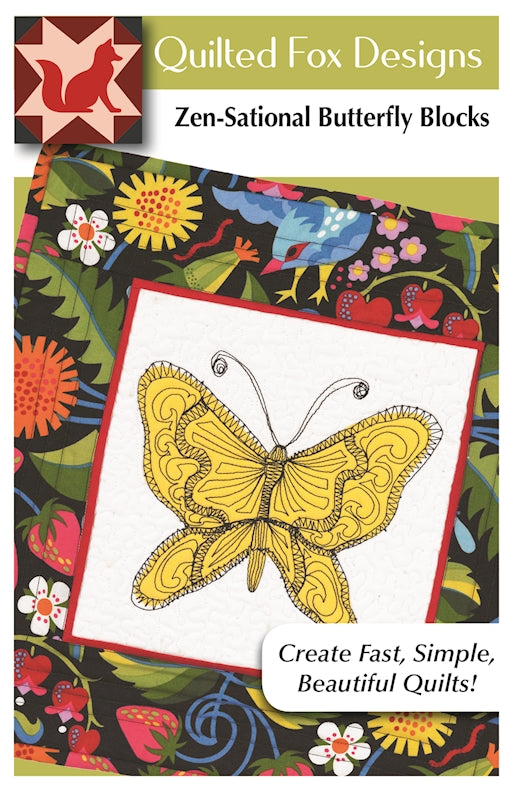 Zen-Sational Butterfly Quilt Blocks Inspired by Zentangle - Use #DO8189