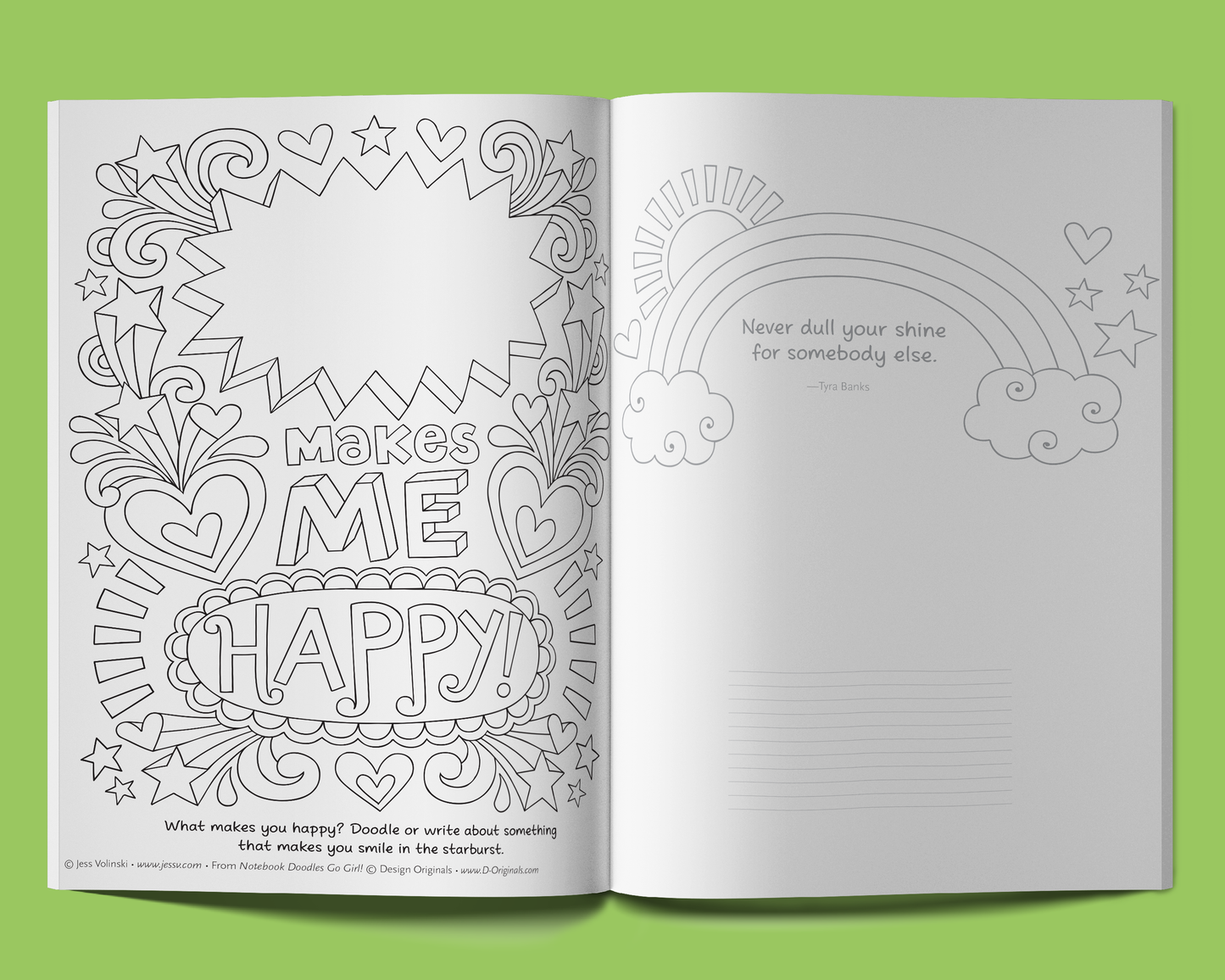 Notebook Doodles Go Girl! Customized - Fox Chapel Publishing Co.