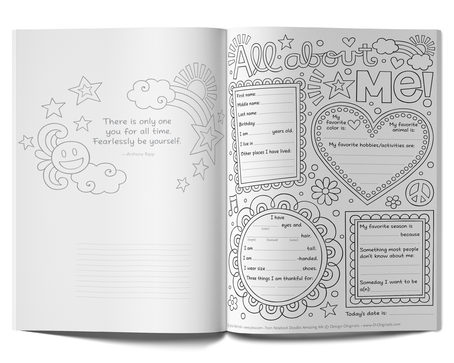 Notebook Doodles Amazing Me Customized - Fox Chapel Publishing Co.