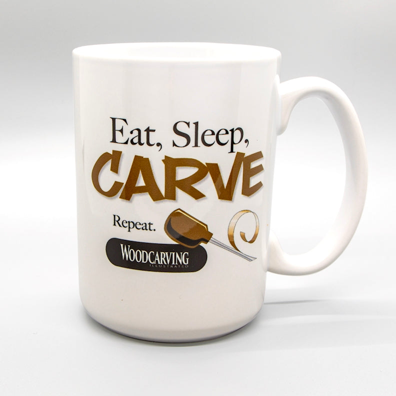 Eat Sleep Carve Repeat Mug - Fox Chapel Publishing Co.
