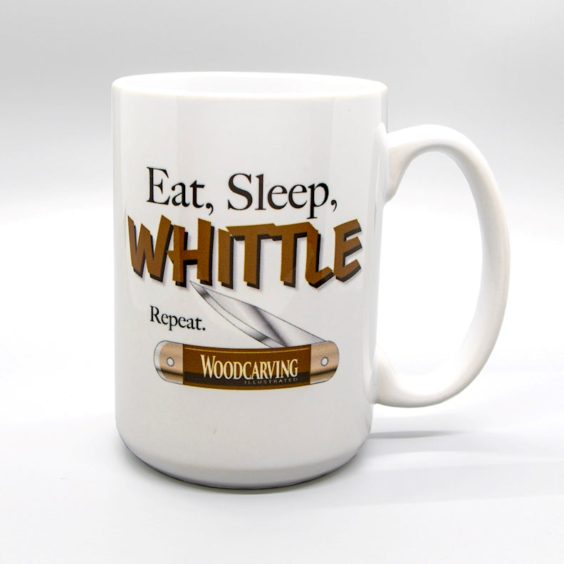 Eat Sleep Whittle Repeat Mug - Fox Chapel Publishing Co.