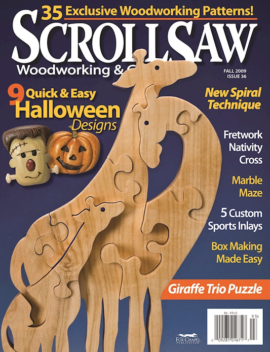 Scroll Saw Woodworking & Crafts Issue 36 Fall 2009 - Fox Chapel Publishing Co.