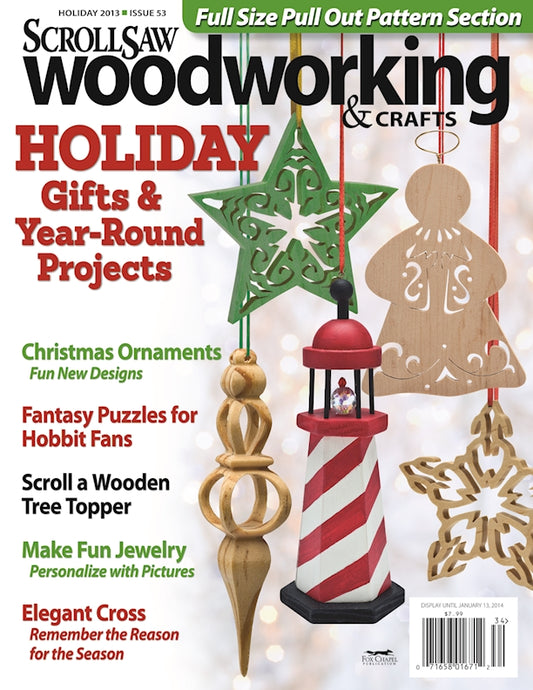 Scroll Saw Woodworking & Crafts Issue 53 Holiday 2013 - Fox Chapel Publishing Co.