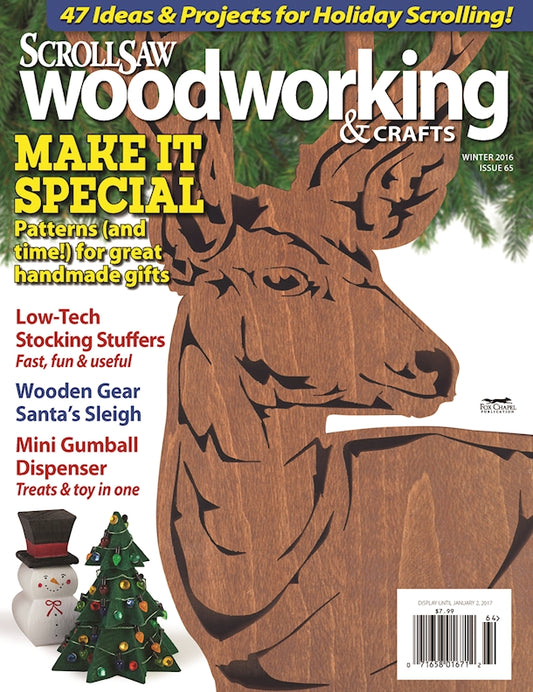 Scroll Saw Woodworking & Crafts Issue 65 Fall Holiday 2016 - Fox Chapel Publishing Co.