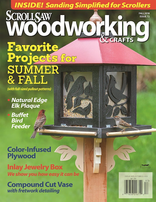 Scroll Saw Woodworking & Crafts Issue 72 Fall 2018 - Fox Chapel Publishing Co.