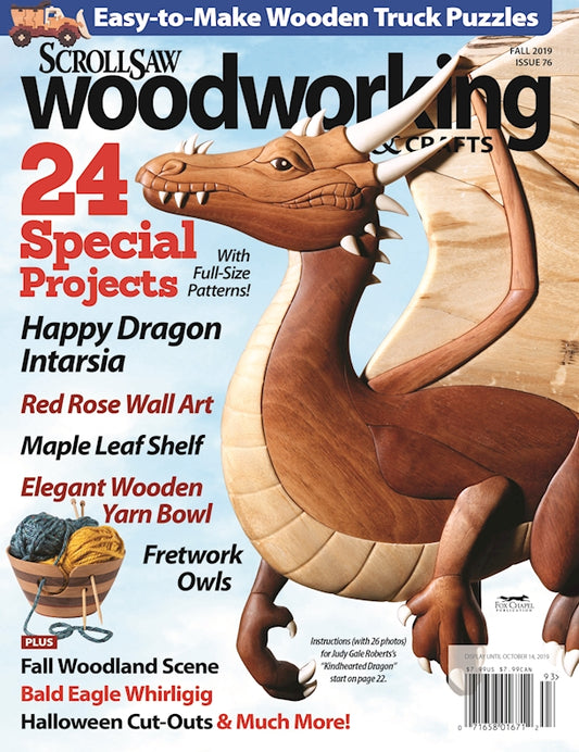 Scroll Saw Woodworking & Crafts Issue 76 Fall 2019 - Fox Chapel Publishing Co.