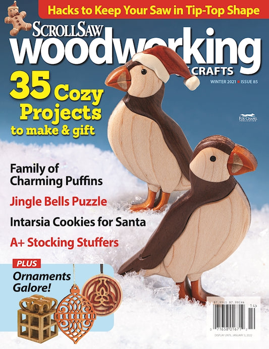 Scroll Saw Woodworking & Crafts Issue 85 Winter 2021 - Fox Chapel Publishing Co.